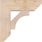 Ekena Millwork Westlake Slat Smooth Bracket w/ Offset Brace, Douglas Fir, 7 1/2"W x 22"D x 22"H BKT0806X22X22WTL06SDF - alternate 2